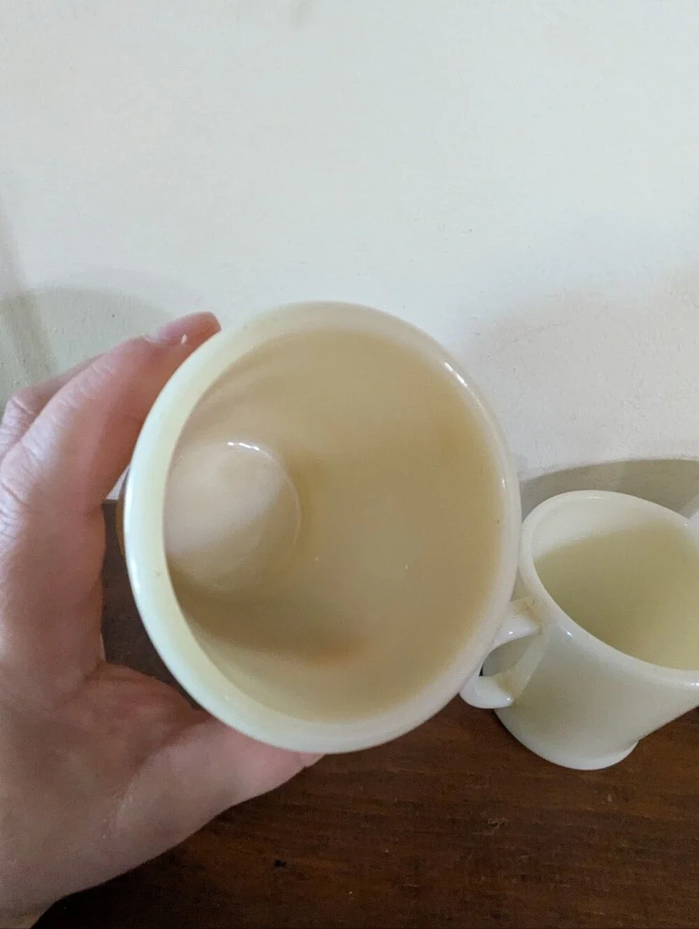 Vintage Fire King Milk Glass D-Handle Coffee Mugs - Set of 3 Antique Anchor Hock